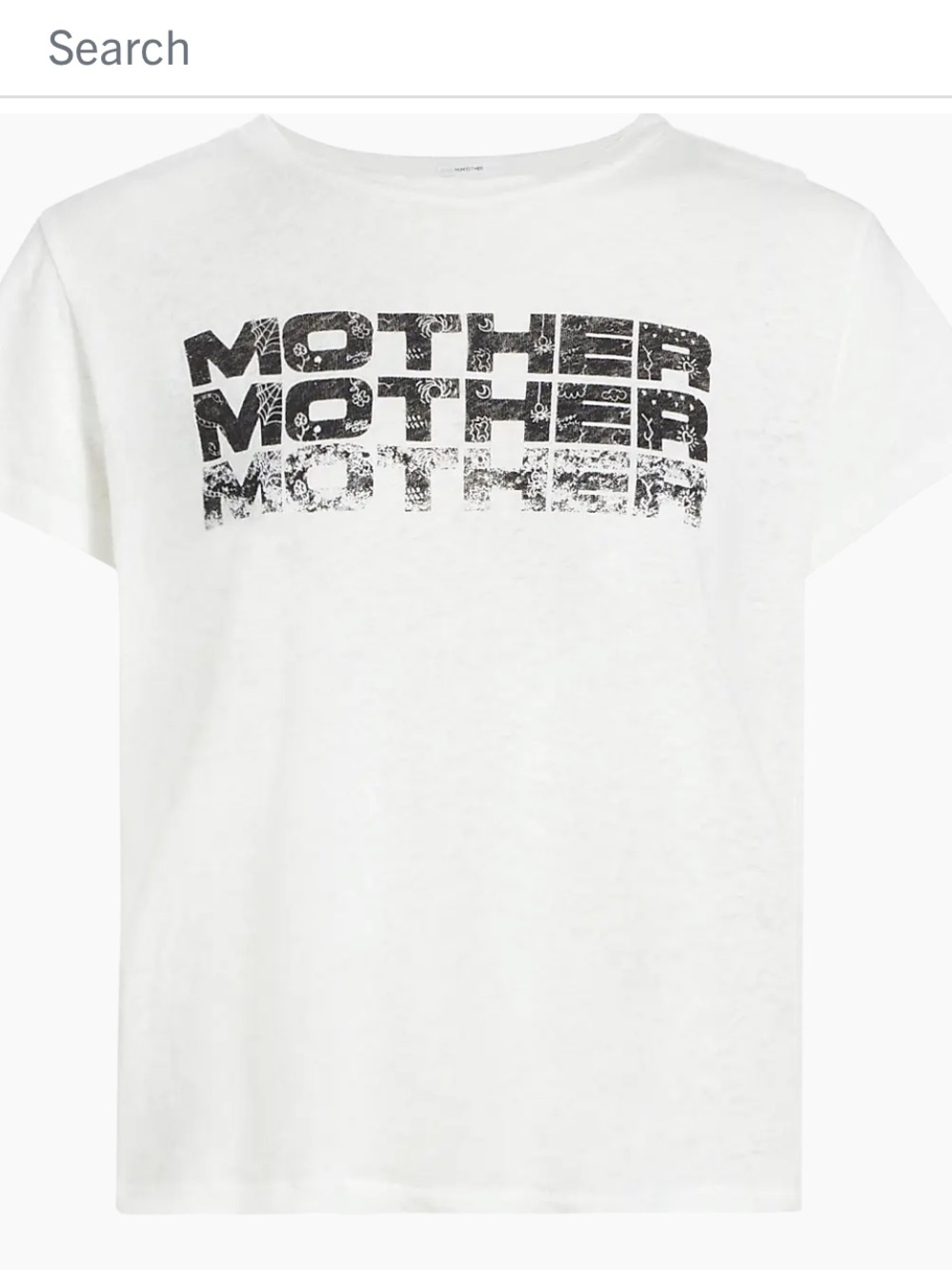 Mother The Sinful Printed Logo T-Shirt, Size M